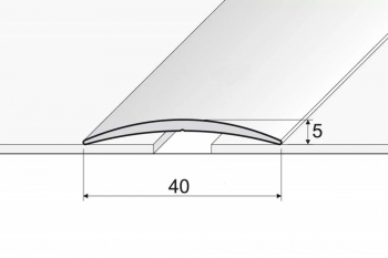 Přechodová lišta A13 v eloxu (samolepící) 2,7m