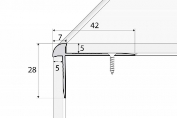 Schodový profil 5mm AC29