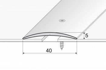 Přechodová lišta A13 v eloxu (šrubovací) 2,7m