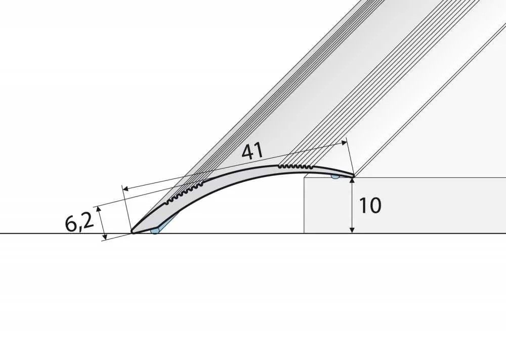 Přechodová lišta A48  (41 mm samolepící) 1m